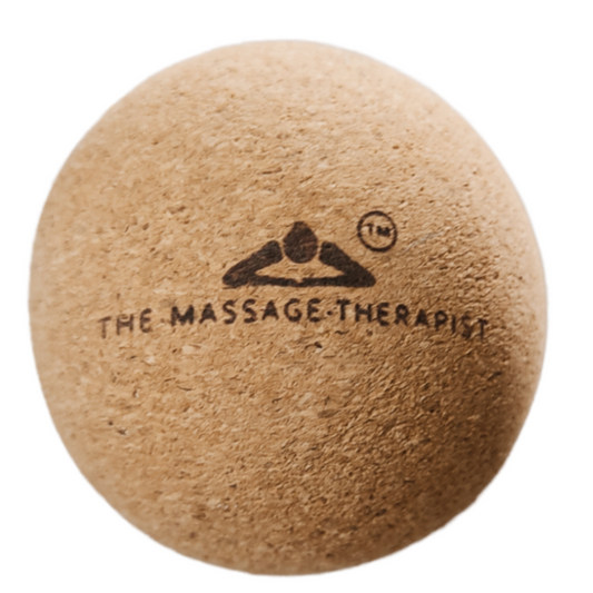 Cork Massage Ball for relieving pain and muscle tension or during yoga practice.