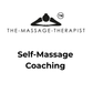 Logo and text for 'The Massage Therapist' self-massage coaching service on a white background.